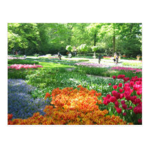 Jardín de Keukenhof - postal de Holanda