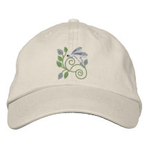 Jardín de la libélula gorra de beisbol