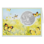 Jardín de la mariposa - plantilla felicitación