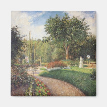 Jardín de Les Mathurins en Pontoise por Pissarro Imán