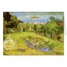 Jardín de Van Gogh Daubigny (F777) Felicitacion