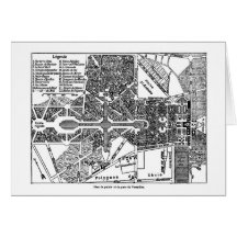 Jardín del mapa de Versalles Felicitacion