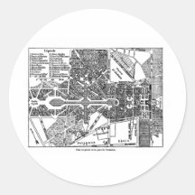 Jardín del mapa de Versalles Pegatinas