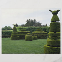 Jardín del Topiary, jardines de Longwood, Pennsylv Tarjetones