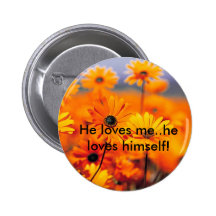 ¡Jardín, él me ama. .he se ama! Pin