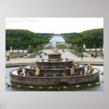 Jardín en el castillo francés de Versalles Impresiones