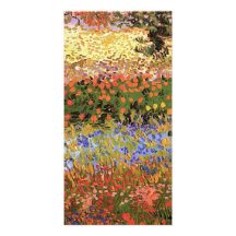 Jardín floreciente, Vincent van Gogh. Tarjeta Fotografica