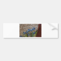 jardín hecho punto etiqueta de parachoque