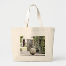 Jardín inglés - bola de piedra bolsas de mano