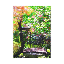 Jardín japonés impresiones de lienzo