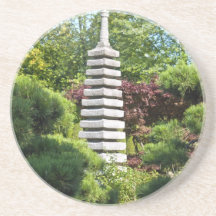 Jardín japonés posavasos diseño