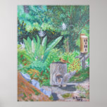 Jardín meridional del verano poster
