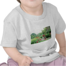 Jardín mezclado rojo de la cabaña - Peony, pelitre Camisetas