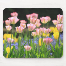 Jardín Mousepad del tulipán Alfombrillas De Raton