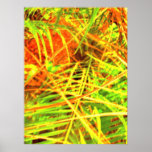Jardín ocre poster