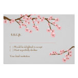 Jardín RSVP de la flor de cerezo con los sobres Comunicado Personal