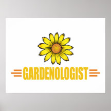 Jardinero chistoso posters