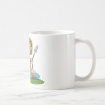 Jardinero de la flor del gato tazas de café