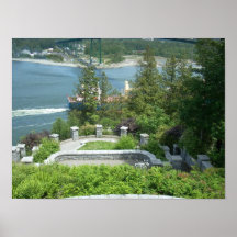 Jardines del punto de la perspectiva posters