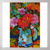 Jarro floral impresiones