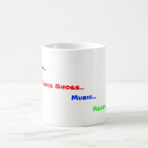 ¡Java caliente, zapatos, música, va! Tazas De Café