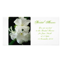 Jazmín - invitación nupcial de la ducha tarjetas con fotos personalizadas