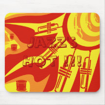 ¡Jazz caliente!!! Alfombrilla De Ratones