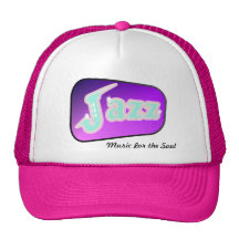 Jazz con el saxofón gorro de camionero