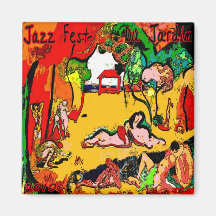 Jazz Fest Du Jardin 2010 Imán De Frigorífico
