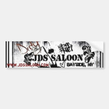JDSSALOON-1-1, www.jdssaloon.com Etiqueta De Parachoque