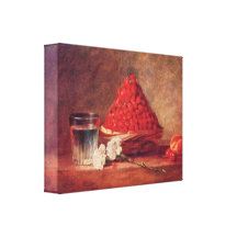 Jean Chardin - la cesta de la fresa Impresión En Lona