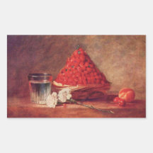 Jean Chardin - la cesta de la fresa Pegatina