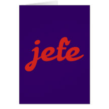 jefe chef boss grußkarten