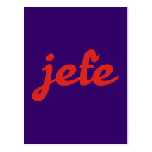 jefe chef boss postkarten