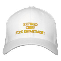 Jefe de bomberos jubilado del gorra gorra bordada