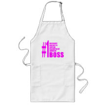 Jefes modernos rosados: Número uno Boss Delantal