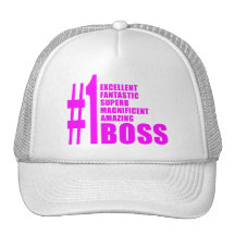 Jefes modernos rosados: Número uno Boss Gorro De Camionero