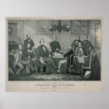 Jefferson Davis y gabinete en el capitolio de Rich Impresiones