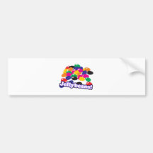 jellybeans con el texto etiqueta de parachoque