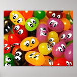 jellybeans sonrientes de la cara posters