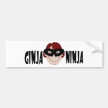 Jengibre Ninja Pegatina De Parachoque