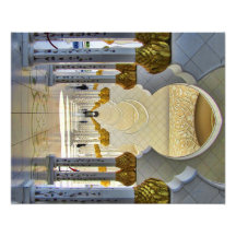 Jeque Zayed Grand Mosque Corridor Arte Fotografico