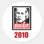 JERRY BROWN 2010 ETIQUETAS REDONDAS