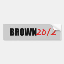 JERRY BROWN ETIQUETA DE PARACHOQUE