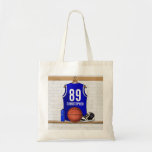 Jersey azul personalizado del baloncesto bolsas