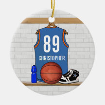 Jersey personalizado del baloncesto (LBO) Adorno De Navidad