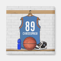 Jersey personalizado del baloncesto (LBO) Imanes De Nevera