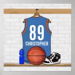 Jersey personalizado del baloncesto (LBO) Posters