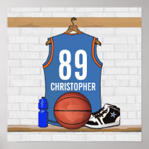 Jersey personalizado del baloncesto (LBO) Posters