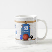 Jersey personalizado del baloncesto (LBO) tazas